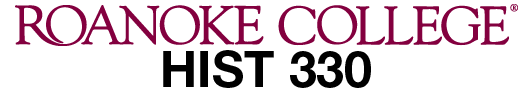 Logo for Roanoke College, HIST 330